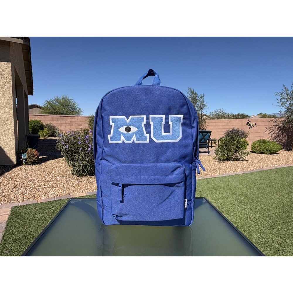 Disney Store Pixar Monsters University BACKPACK Monsters Inc Laptop Tech Sleeve